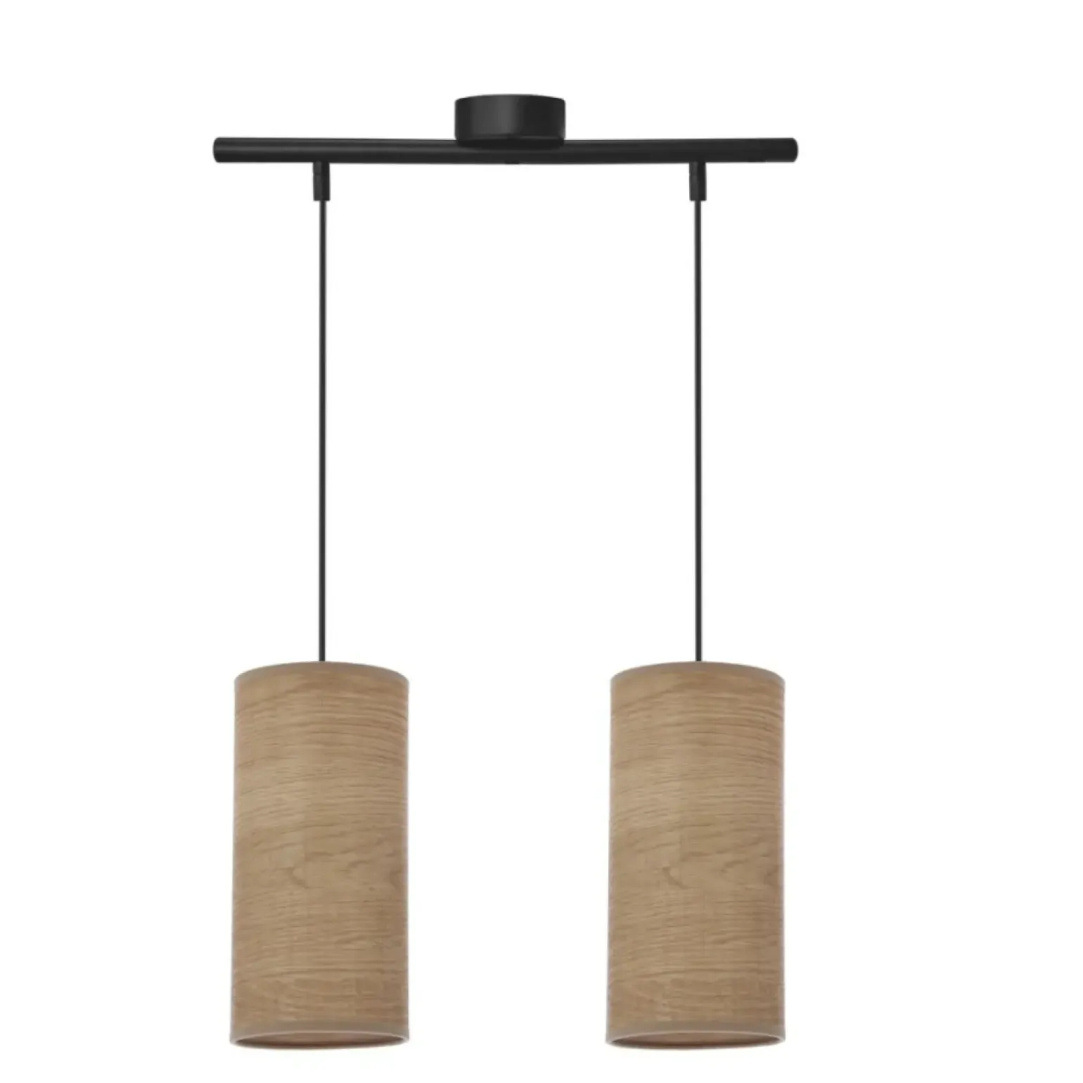 New Podwójna lampa wisząca, kolor orzecha 32-19738 z serii BALLO | Kaja Żyrandole Nowoczesne