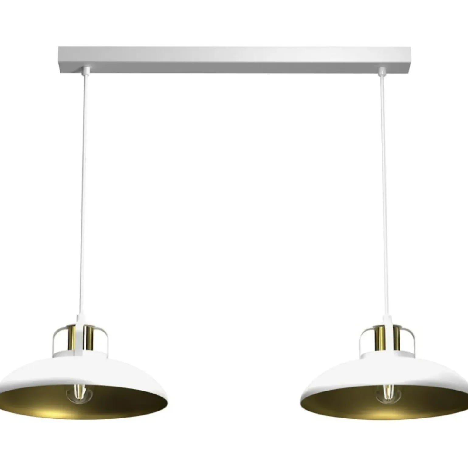 Outlet Podwójna lampa wisząca na listwie, duży gwint MLP7705 z serii FELIX | Kaja Oświe Żyrandole Nowoczesne