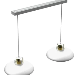 Outlet Podwójna lampa wisząca na listwie, duży gwint MLP7705 z serii FELIX | Kaja Oświe Żyrandole Nowoczesne