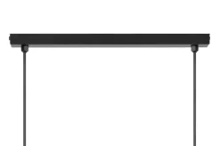 Discount Podwójna lampa wisząca nad stół, grafitowe klosze K-5261 z serii DENIS Żyrandole Nowoczesne