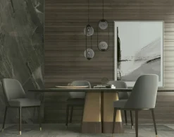 New Podwójna lampa wisząca z grafitowymi kloszami K-5111 z serii DAVOS Żyrandole Nowoczesne