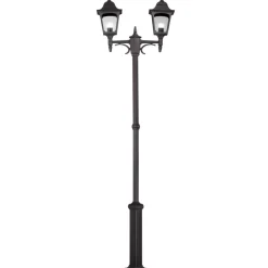 Sklep Kaja Podwójna latarnia ogrodowa, czarna CP8-BLACK z serii CHAPEL