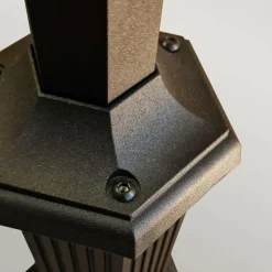 Sklep Kaja Podwójna latarnia ogrodowa, czarna CP8-BLACK z serii CHAPEL