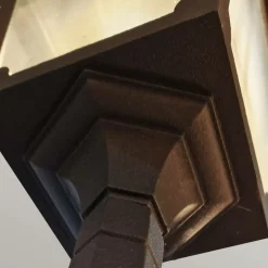 Sklep Kaja Podwójna latarnia ogrodowa, czarna CP8-BLACK z serii CHAPEL