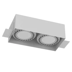 Sklep Kaja Podwójne oczko wpustowe 12x24,2cm GU10/ES111 ANT 3271 z serii CAGE