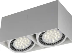 Sklep Kaja Podwójny, biały spot z 2 oczkami ACGU10-116 BOX 2| Kaja Oświetlenie