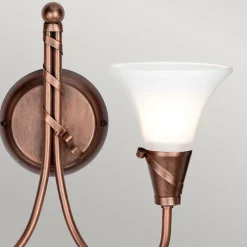 Sklep Kaja Podwójny kinkiet, patynowana miedź EM2-COPPER z serii EMILY
