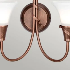Sklep Kaja Podwójny kinkiet, patynowana miedź EM2-COPPER z serii EMILY