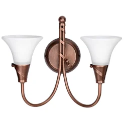 Sklep Kaja Podwójny kinkiet, patynowana miedź EM2-COPPER z serii EMILY