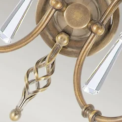 Sklep Kaja Podwójny kinkiet, postarzany mosiądz AG2-AGED-BRASS z serii AEGEAN