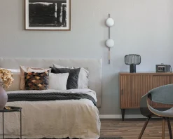 Sklep Kaja Podwójny kinkiet z białymi kloszami do salonu K-4954 | Kaja