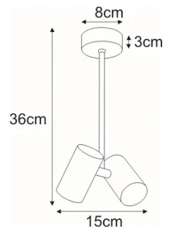 Cheap Podwójny, pionowy reflektor, do kuchni K-4836 HORIN | Kaja Oświetlenie Żyrandole Nowoczesne