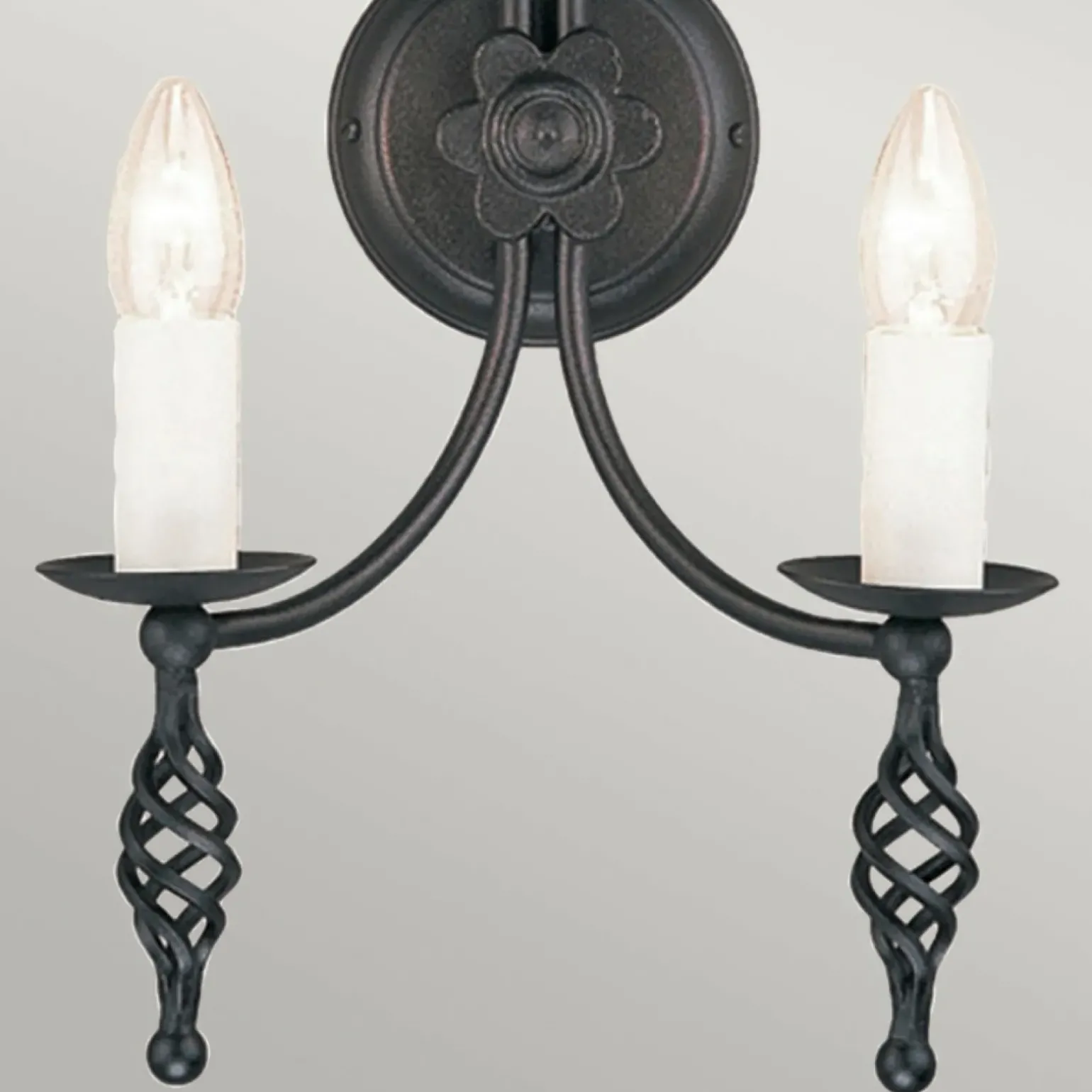 Sklep Kaja Podwójny świecznik, kinkiet ścienny BY2-BLACK z serii BELFRY