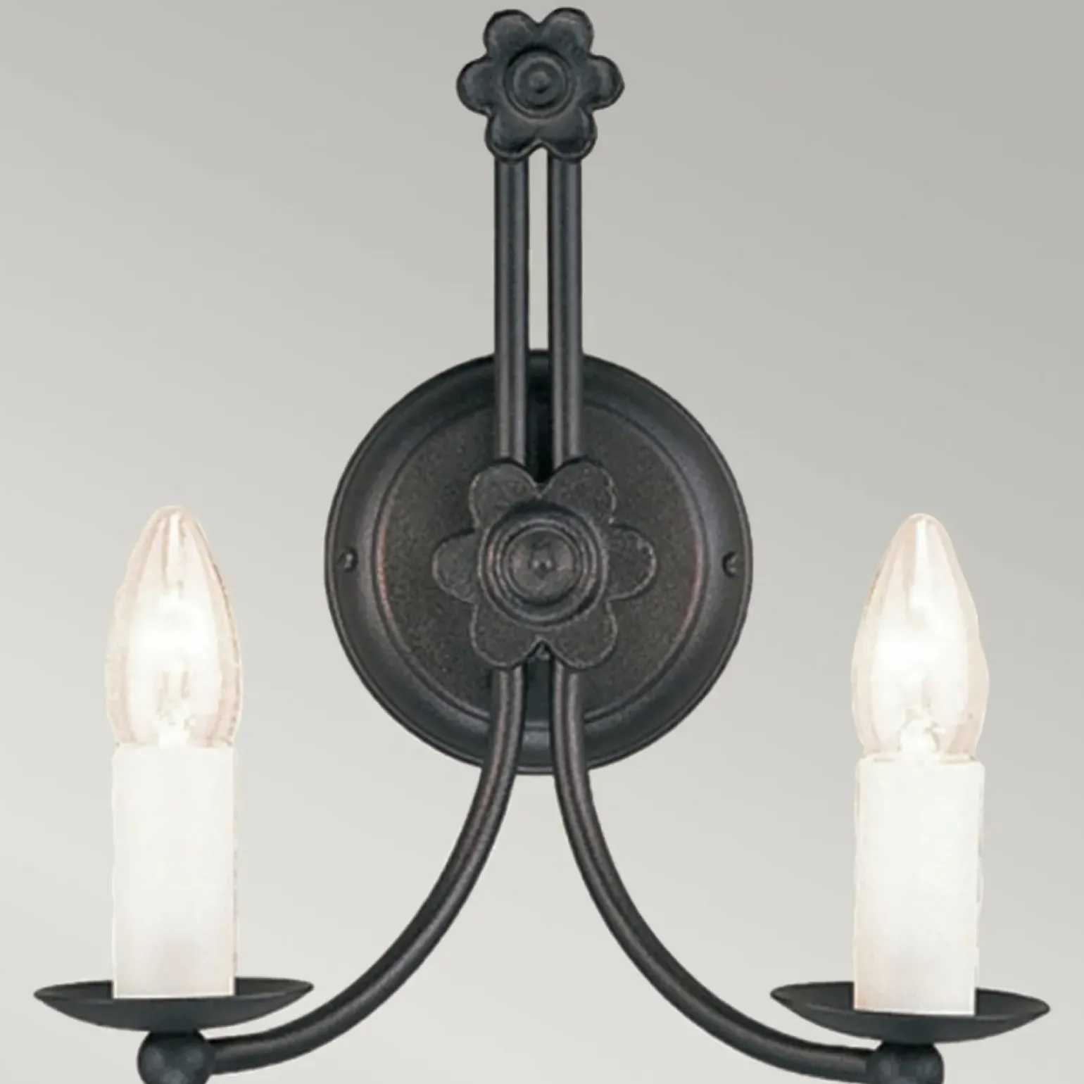 Sklep Kaja Podwójny świecznik, kinkiet ścienny BY2-BLACK z serii BELFRY