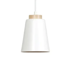 Online Pojedyncza biała lampa wisząca z dużym gwintem 443/1 | Kaja Żyrandole Nowoczesne