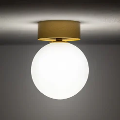 Sklep Kaja Pojedyncza lampa sufitowa z mlecznym kloszem 10623 KIER | Kaja