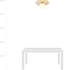 Best Pojedyncza lampa sufitowa z białym kloszem 1142/1B KENZO | Kaja Żyrandole Nowoczesne