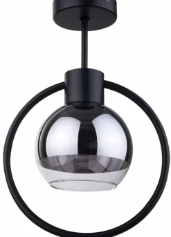 Flash Sale Pojedyncza lampa sufitowa ze srebrnym kloszem SIG 31890 z serii LINDA Żyrandole Nowoczesne
