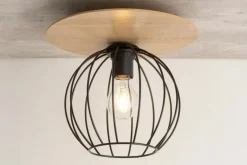 Best Sale Pojedyncza lampa sufitowa z drucianym kloszem SIG 32354 - CYBER KOŁO Żyrandole Nowoczesne