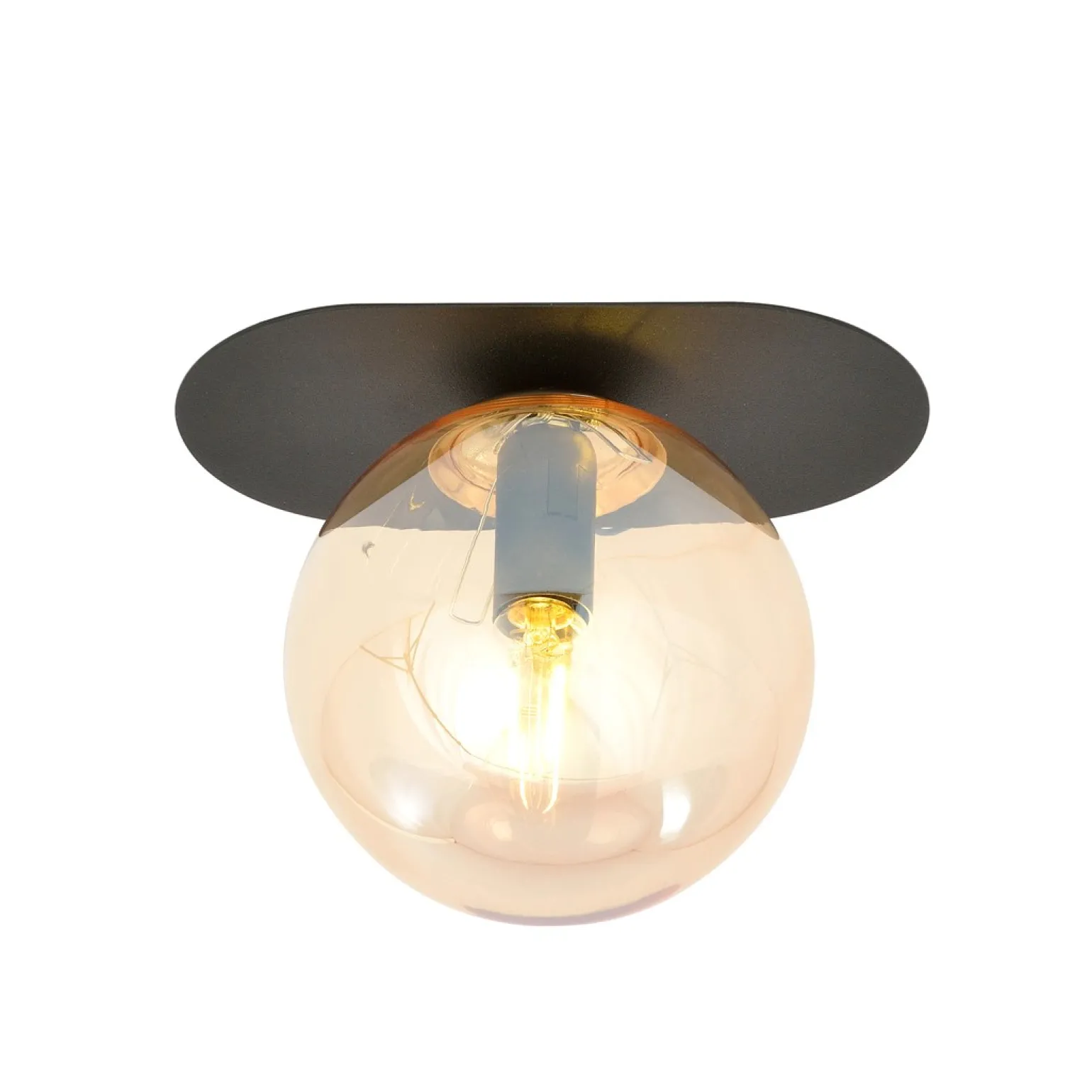 Sklep Kaja Pojedyncza lampa sufitowa z ciepłym kloszem 1120/1 PLAZA | Kaja