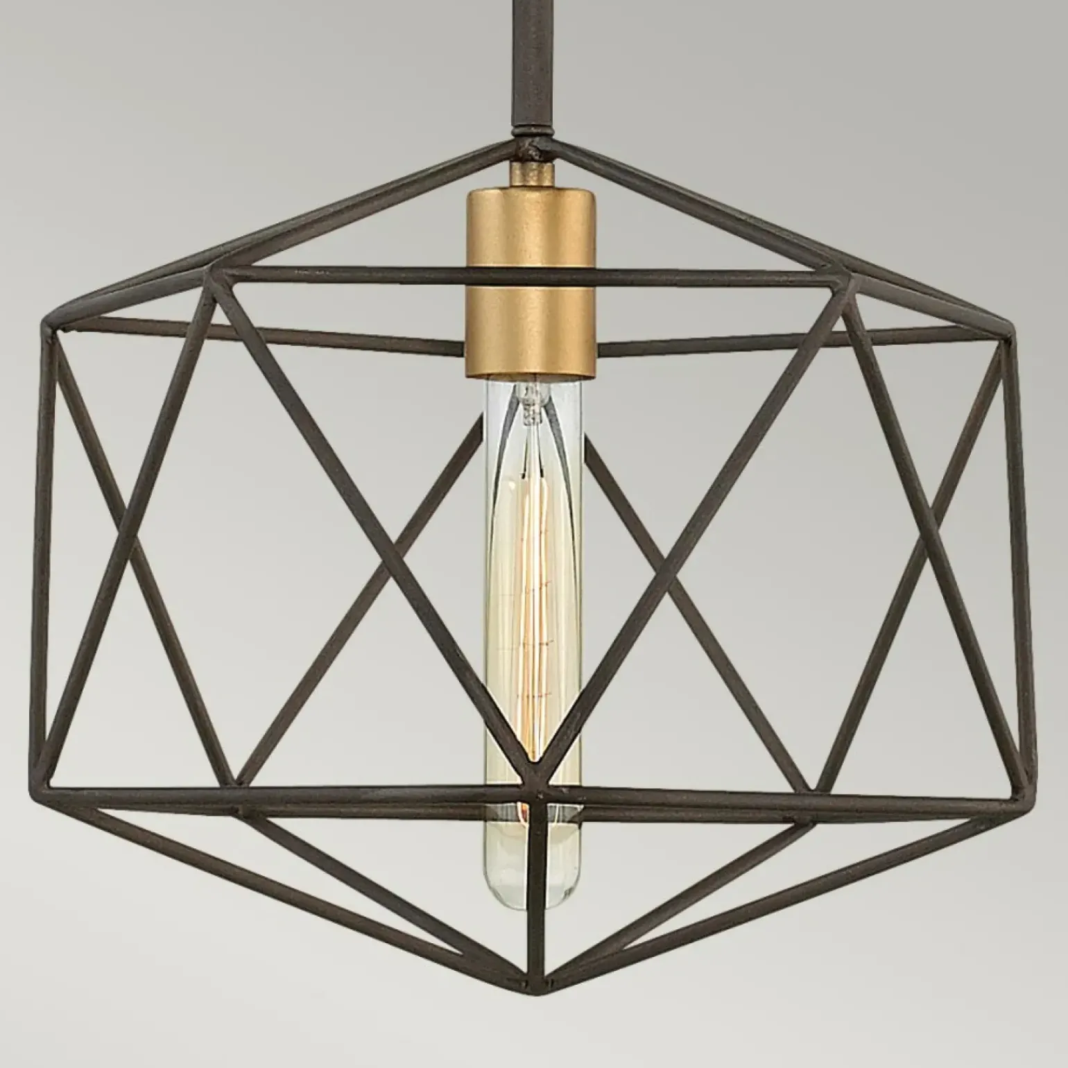 New Pojedyncza lampa wisząca, kolor brązu HK-ASTRID-MP z serii ASTRID Żyrandole Nowoczesne