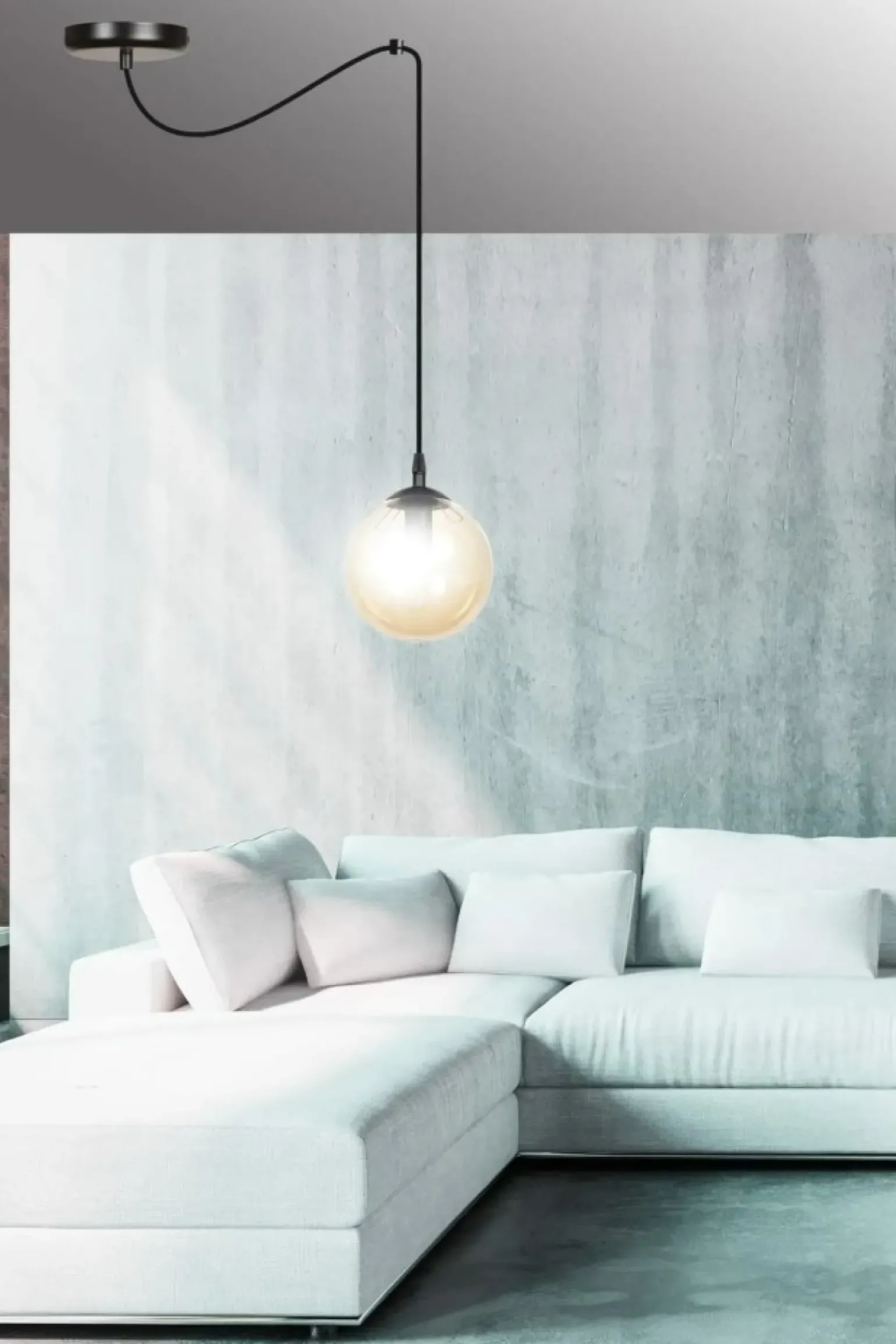 Online Pojedyncza lampa wisząca w kolorze miodowym 938/1 | Kaja Oświetlenie Żyrandole Nowoczesne