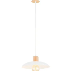 Cheap Pojedyncza lampa wisząca z drewnem 1319/1 KOBE | Kaja Oświetlenie Żyrandole Nowoczesne