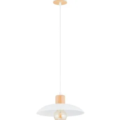 Cheap Pojedyncza lampa wisząca z drewnem 1319/1 KOBE | Kaja Oświetlenie Żyrandole Nowoczesne