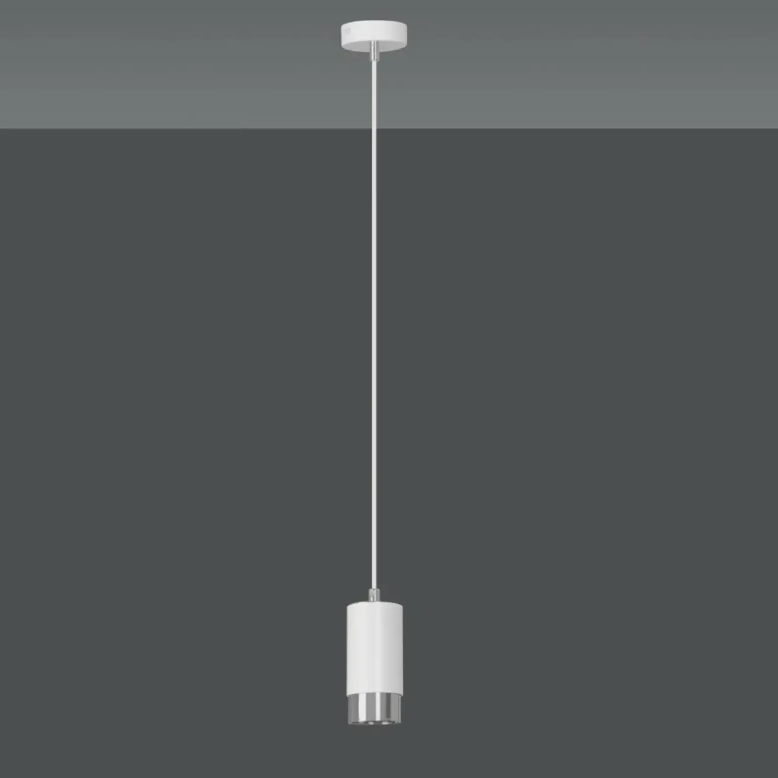 Fashion Pojedyncza lampa wisząca ze srebrnym zdobieniem 814/1 | Kaja Żyrandole Nowoczesne