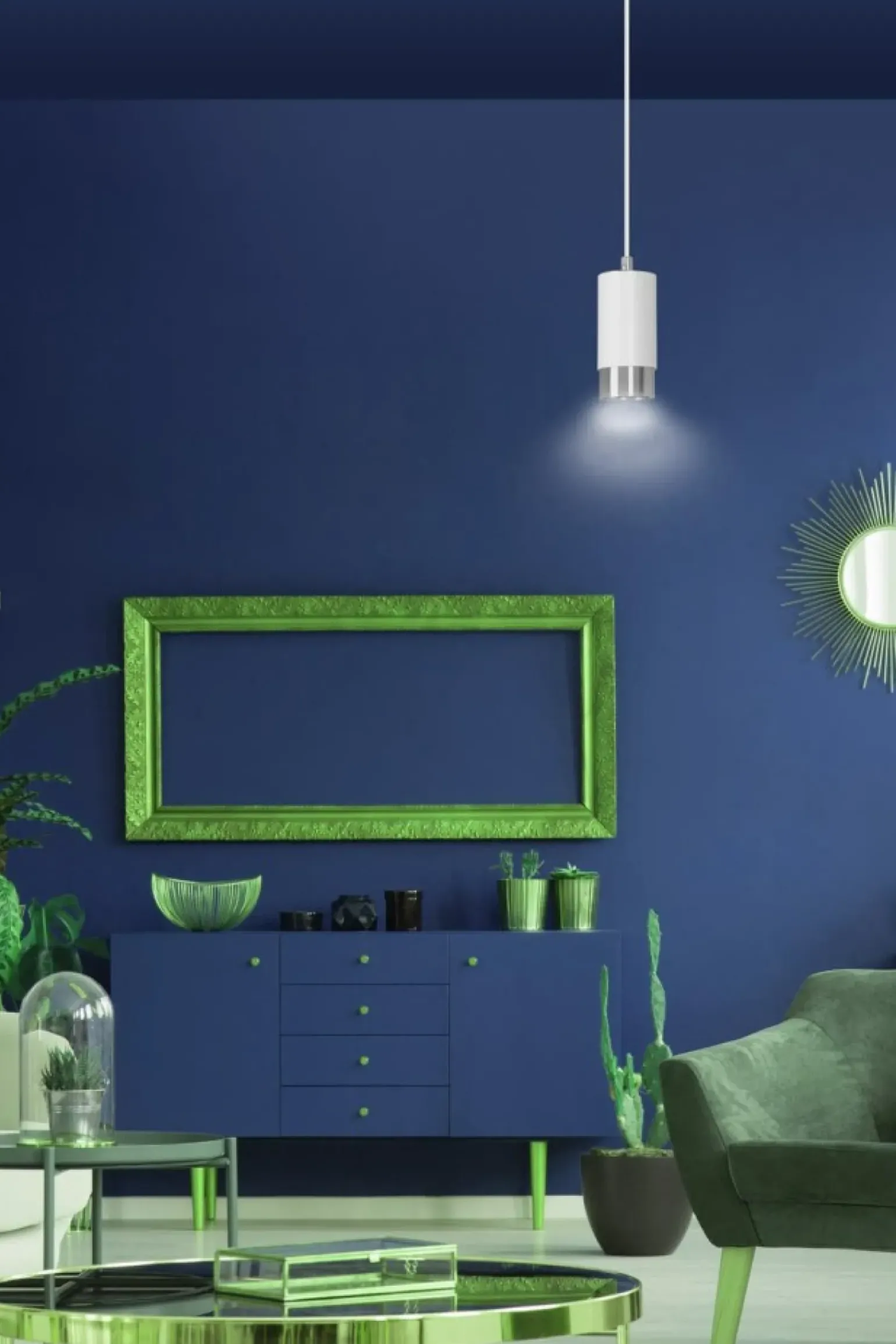 Fashion Pojedyncza lampa wisząca ze srebrnym zdobieniem 814/1 | Kaja Żyrandole Nowoczesne