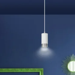 Fashion Pojedyncza lampa wisząca ze srebrnym zdobieniem 814/1 | Kaja Żyrandole Nowoczesne