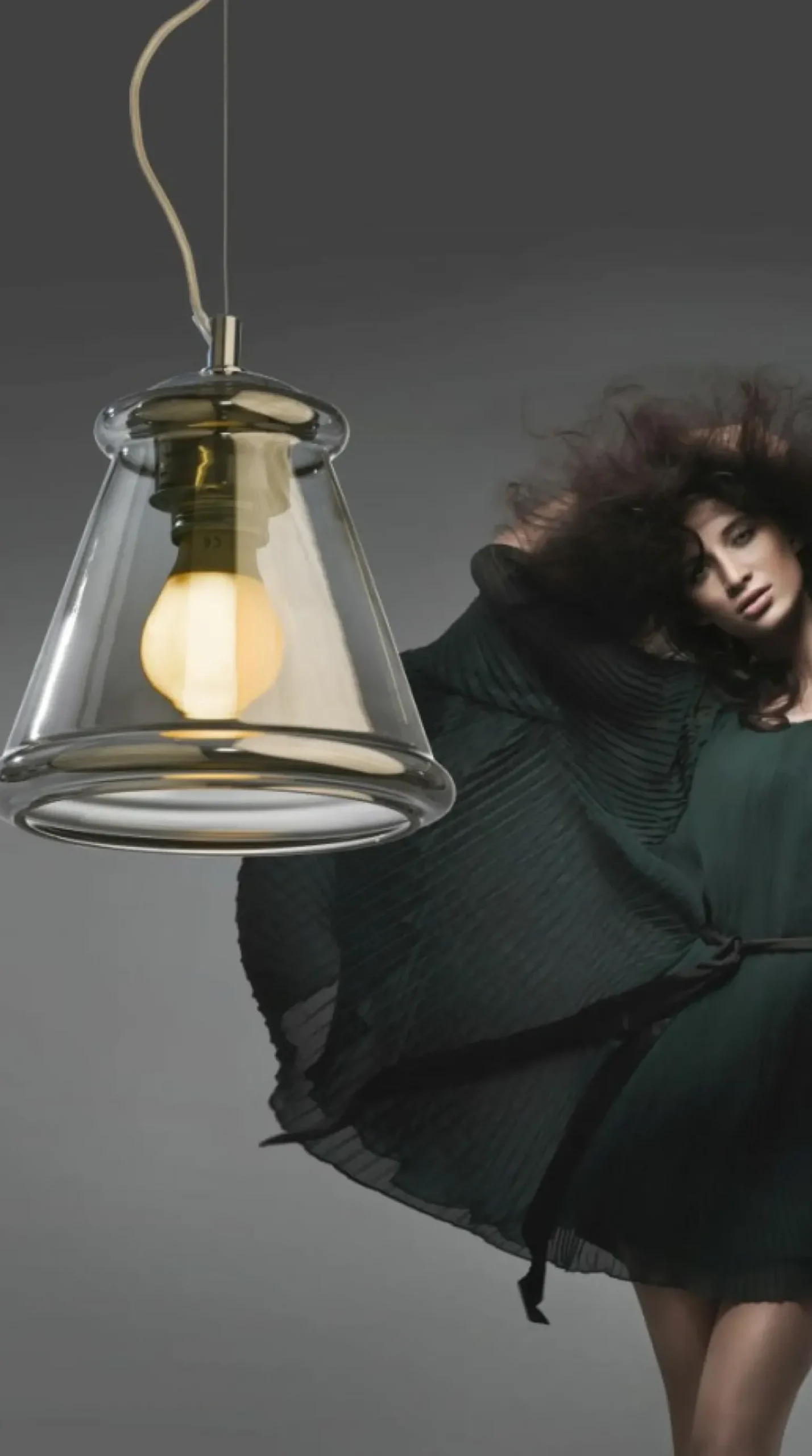 New Pojedyncza lampa wisząca z ozdobnym kloszem AZ0453 KEN | Kaja Żyrandole Nowoczesne