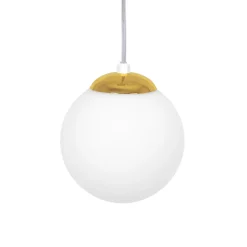 Store Pojedyncza lampa wisząca ze złotym podkloszem K-5310 z serii ELMO Żyrandole Nowoczesne