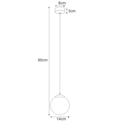Store Pojedyncza lampa wisząca ze złotym podkloszem K-5310 z serii ELMO Żyrandole Nowoczesne
