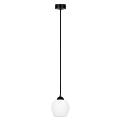 Best Sale Pojedyncza lampa wisząca z białym kloszem K-5600 z serii ABRO Żyrandole Nowoczesne