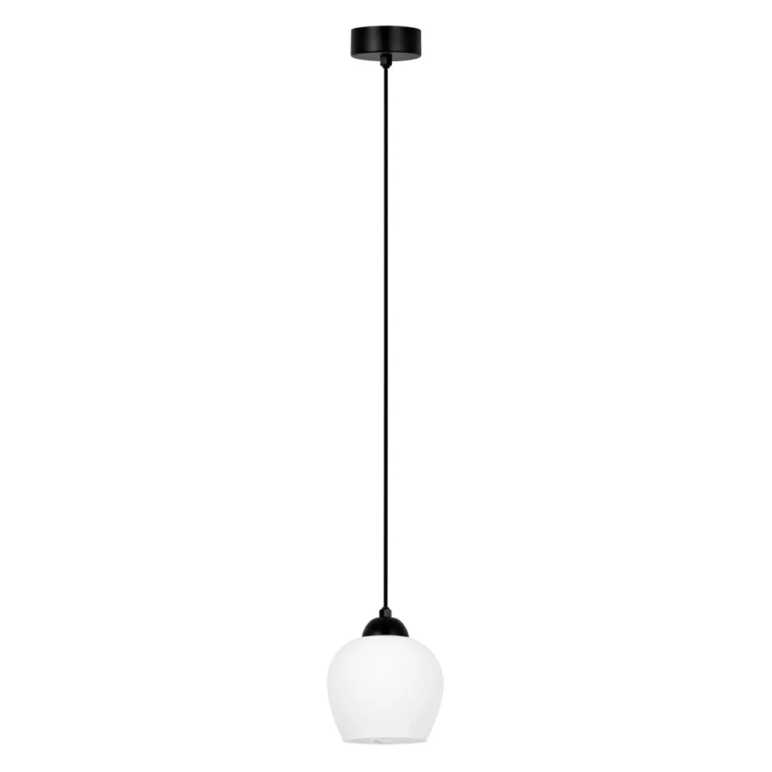 Best Sale Pojedyncza lampa wisząca z białym kloszem K-5600 z serii ABRO Żyrandole Nowoczesne