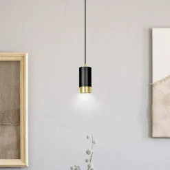 Store Pojedyncza lampa wisząca ze złotym zdobieniem 817/1 | Kaja Oświetlenie Żyrandole Nowoczesne