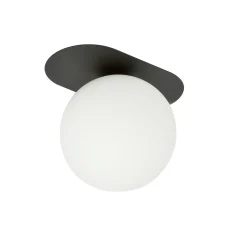 Sklep Kaja Pojedyncza oprawa natynkowa z białym kloszem 1118/1 PLAZA | Kaja