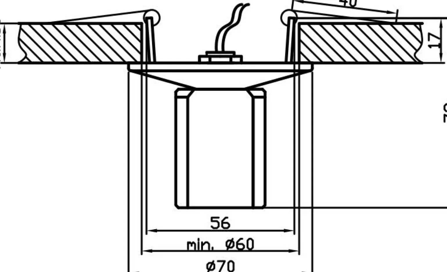 Sklep Kaja Pojedyncza oprawa podtynkowa, kryształowa 2268876 | Kaja Oświetlenie