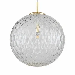 Best Pojedynczy, złoty zwis z kloszem imitującym kryształ TK 4610 CADIX Żyrandole Nowoczesne