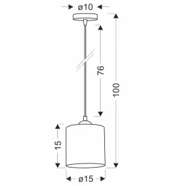Store Pojedynczy zwis z abażurem imitującym drewno 31-18311 LEGNO | Kaja Żyrandole Nowoczesne