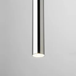 Store Pojedynczy zwis z długą, srebrną tubą SIG 40743 SOPEL LUX | Kaja Żyrandole Nowoczesne