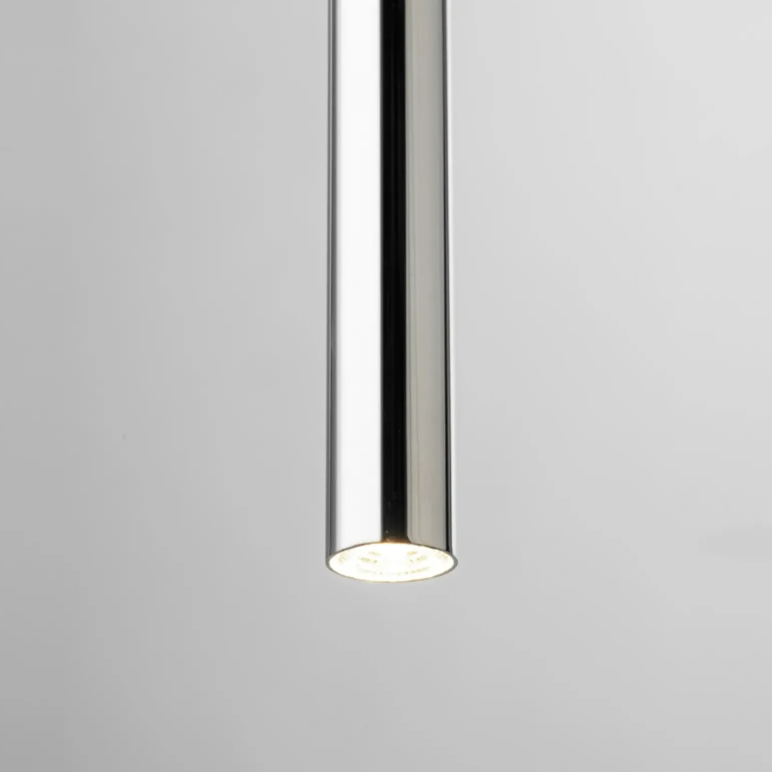 Store Pojedynczy zwis z długą, srebrną tubą SIG 40743 SOPEL LUX | Kaja Żyrandole Nowoczesne