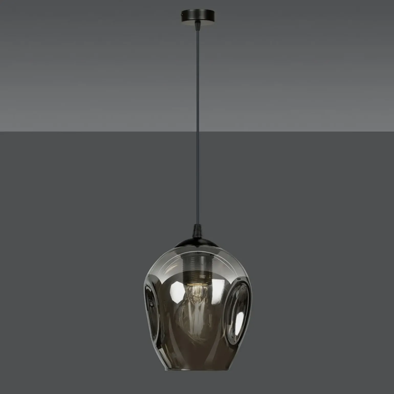 Sale Pojedynczy zwis z nieregularnym kloszem 680/1 ISTAR | Kaja Oświetlenie Żyrandole Nowoczesne