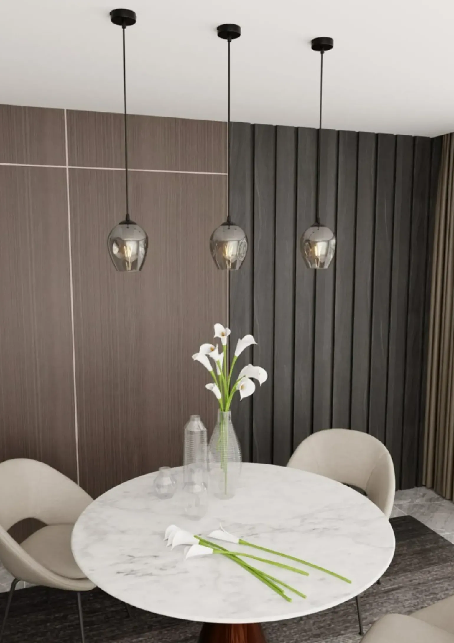 Sale Pojedynczy zwis z nieregularnym kloszem 680/1 ISTAR | Kaja Oświetlenie Żyrandole Nowoczesne