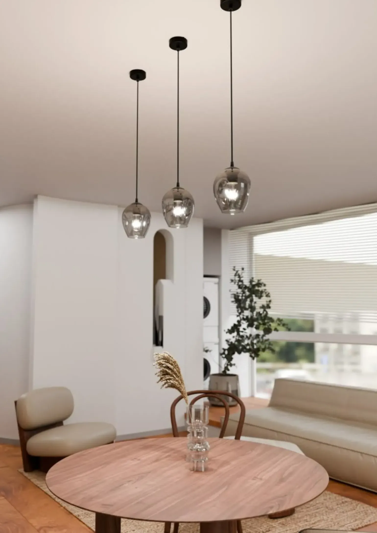 Sale Pojedynczy zwis z nieregularnym kloszem 680/1 ISTAR | Kaja Oświetlenie Żyrandole Nowoczesne