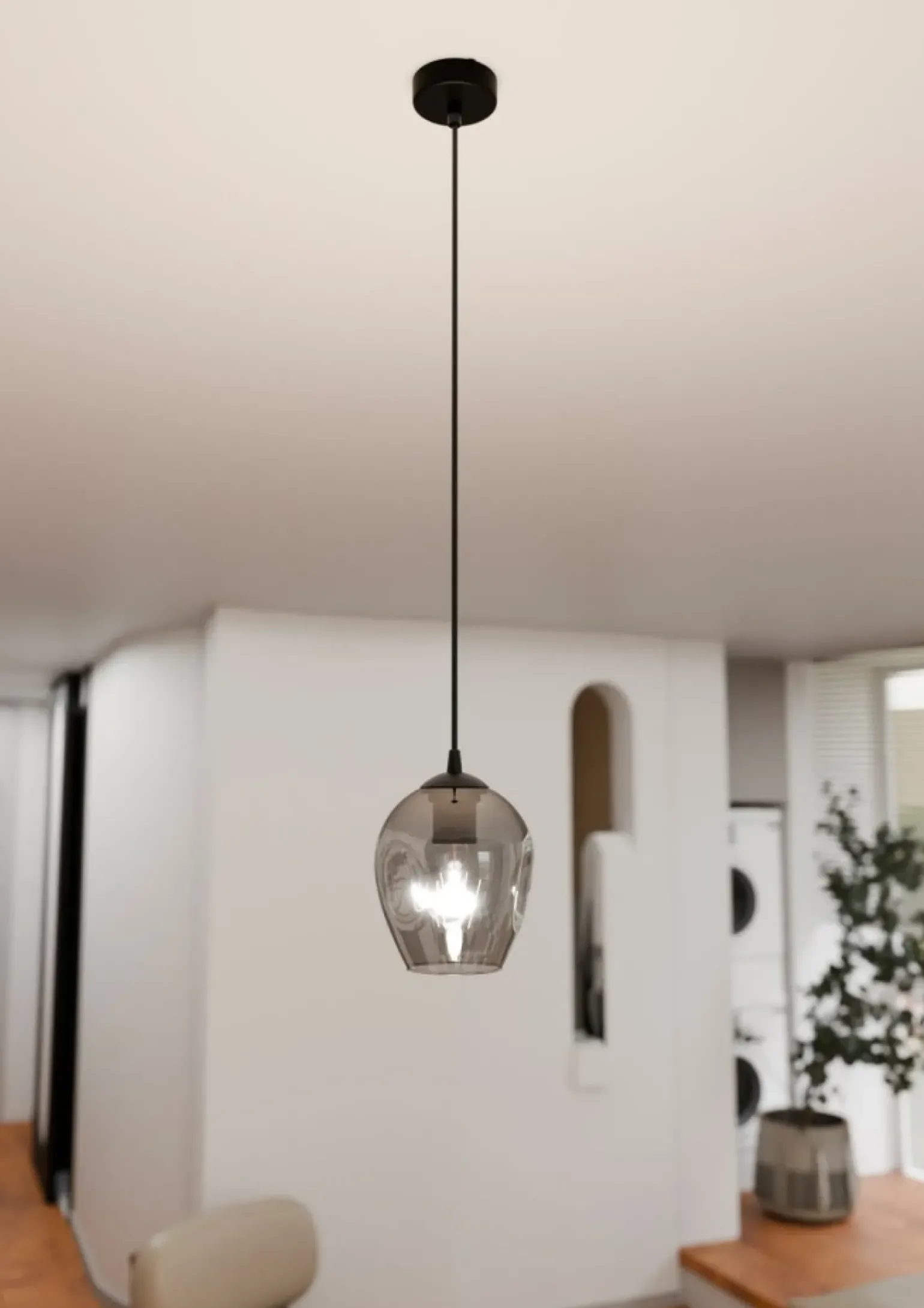 Sale Pojedynczy zwis z nieregularnym kloszem 680/1 ISTAR | Kaja Oświetlenie Żyrandole Nowoczesne