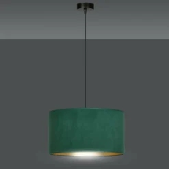 Best Sale Pojedynczy zwis z zielono-złotym abażurem 1051/1 HILDE | Kaja Żyrandole Nowoczesne