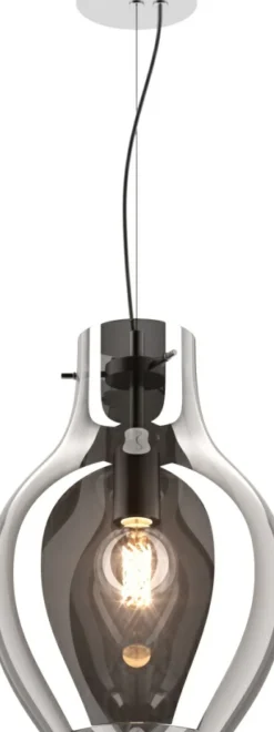 Outlet Pojedynczy zwis ze stylowym kloszem P19066A-D28 BRESSO | Kaja Żyrandole Nowoczesne