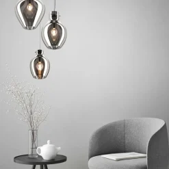 Outlet Pojedynczy zwis ze stylowym kloszem P19066A-D28 BRESSO | Kaja Żyrandole Nowoczesne